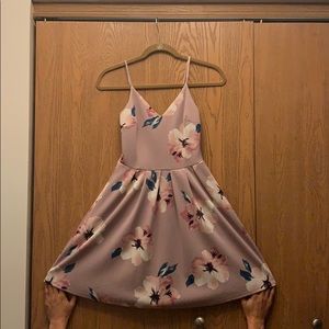 Dusty Lilac floral dress